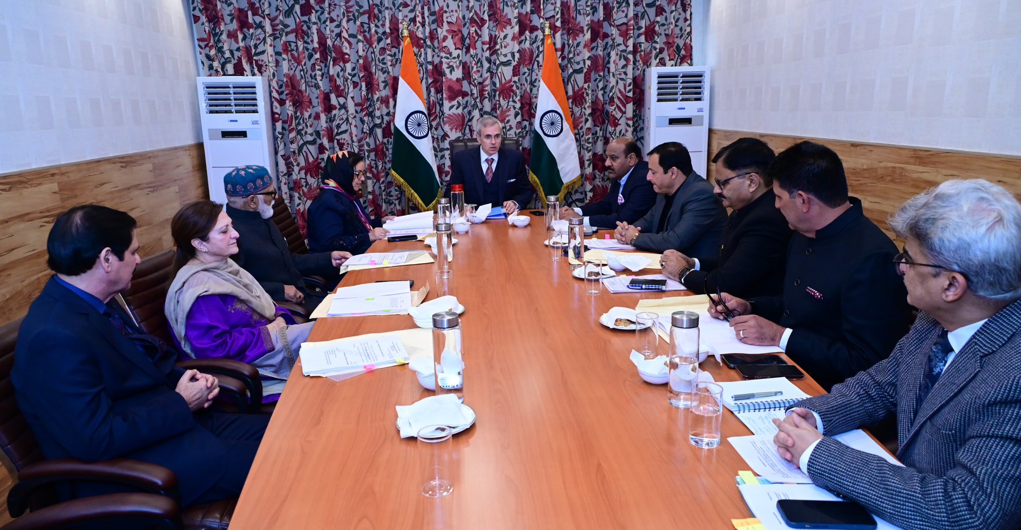 'CM Omar Abdullah Chairs Council of Ministers Meeting in Srinagar'